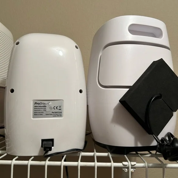 ProBreeze White and Blue Dehumidifier also white dehumidifier both like new - Picture 2 of 2